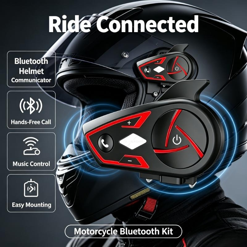 Intercom Headset Helmet - Auricolare per Casco S3 con Portata