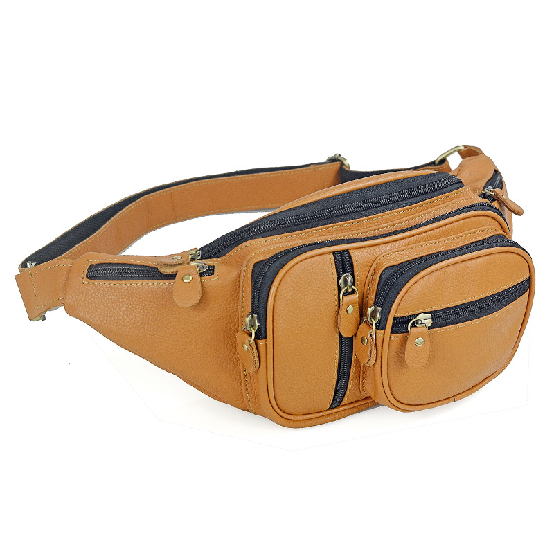 Motorcycle Gear Bag - Marsupio da uomo in vera pelle