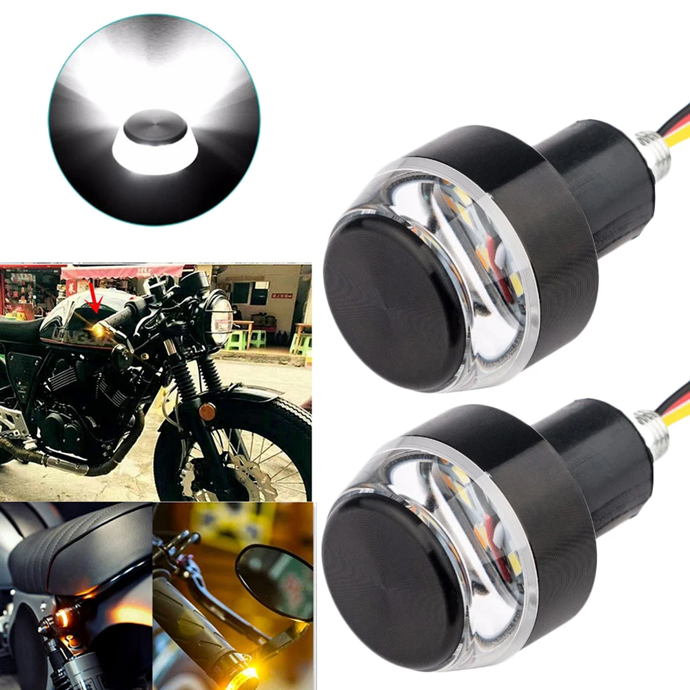 Motorcycle Gear Yellow - 2 Pezzi Luce LED per Manubrio