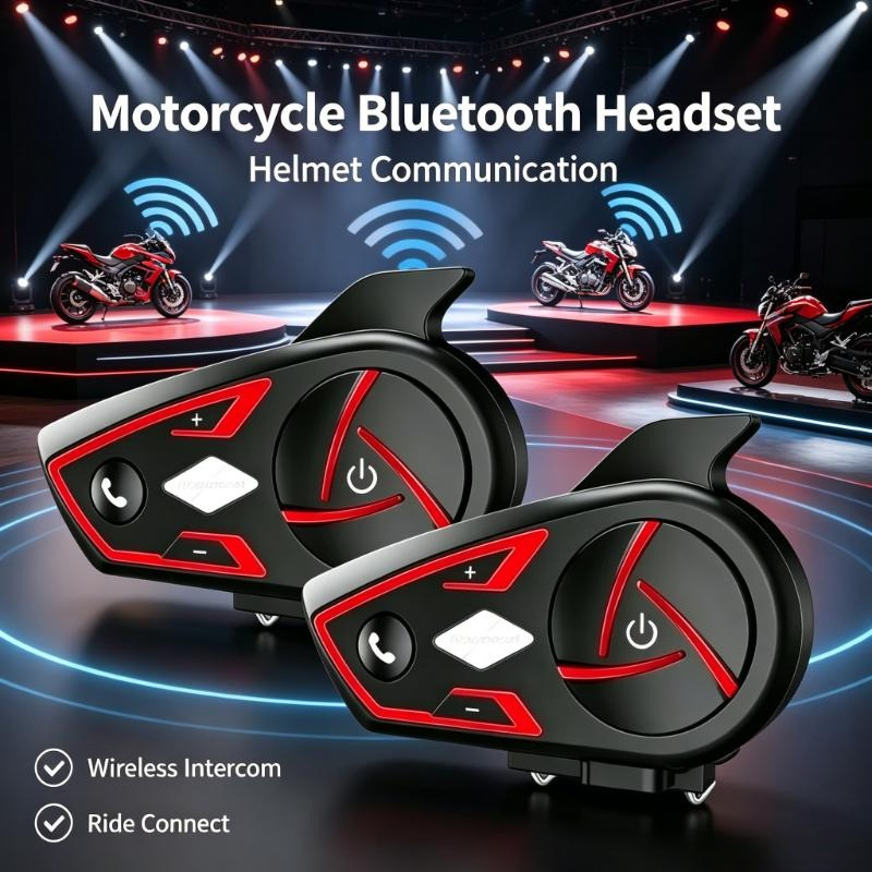 Intercom Headset Helmet - Houtonsen S3 Altoparlante per Ciclismo Bt5.0