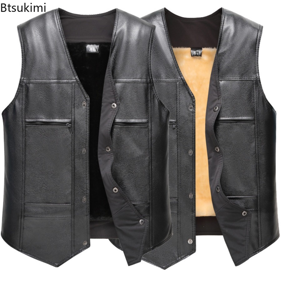 Motorcycle Gear Vest - Autunno Inverno Nuovo Gilet in pelle