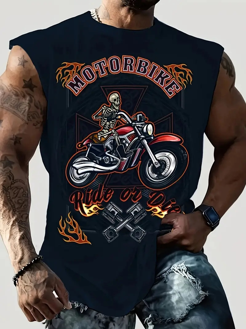 Motorcycle Gear Vest - T-shirt gilet da uomo nuova estate
