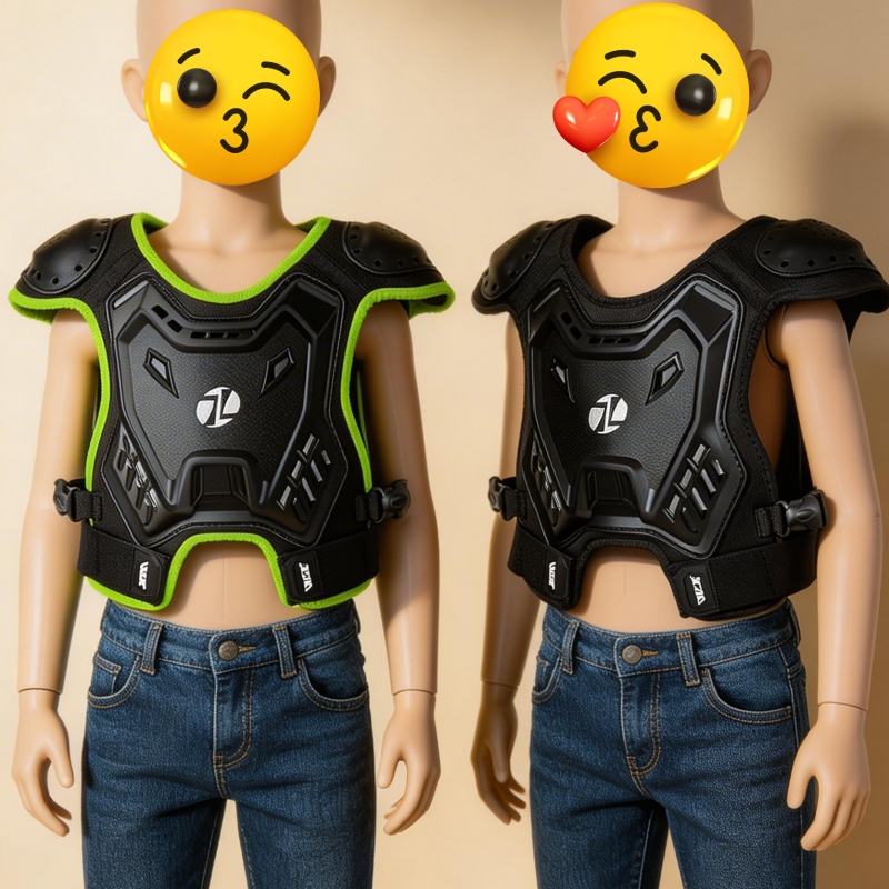 Motorcycle Gear Vest - Giubbotto Protettivo per Bambini, Protezione per
