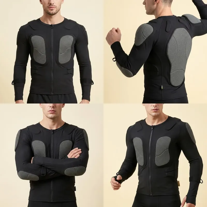 Motorcycle Gear Wholesale - Maglietta Protettiva Imbottita Traspirante per Uomo,