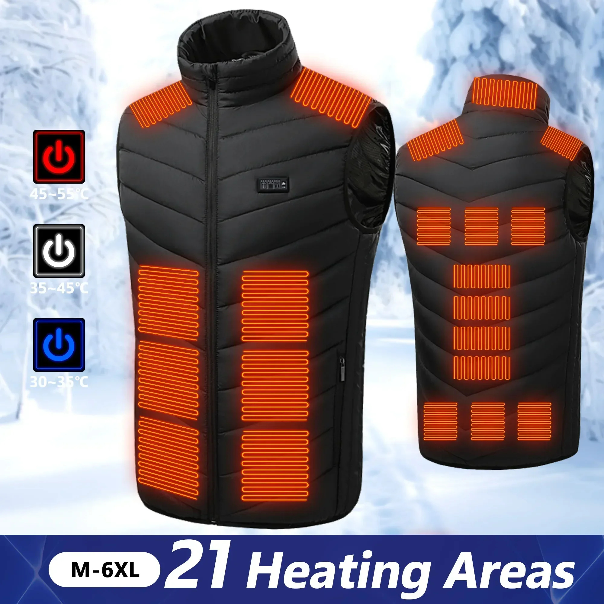 Motorcycle Gear Vest - 21 Gilet riscaldato Giacche riscaldate elettriche