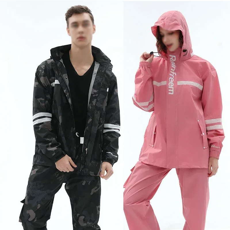 Gearx Motorcycle Jacket - Pantaloni antipioggia impermeabili per adulti cappotto