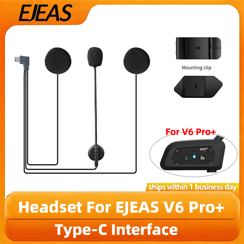 Intercom Headset Helmet - Auricolare originale per EJEAS V6 PRO