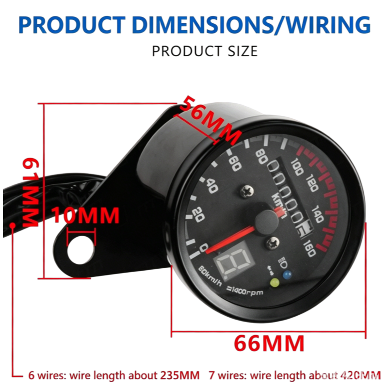 Tachimetro Nero Universale Mul - Motorcycle Gear Selector recensione e prezzo