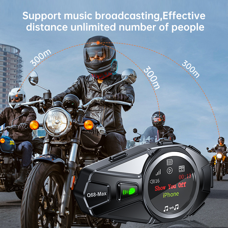 Q68 Max Interfono per casco mo - Intercom Headset Helmet recensione e prezzo