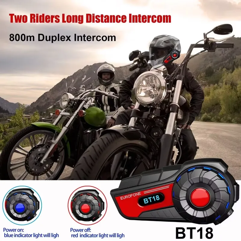 Interfono per Casco Moto BT18, - Intercom Headset Helmet recensione e prezzo
