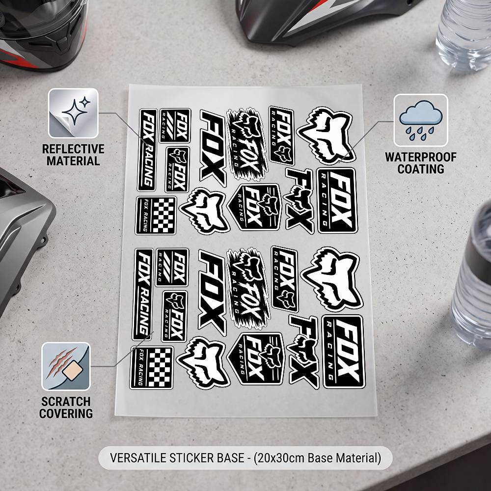 Adesivo Riflettente Impermeabi - Motorcycle Gear Fox recensione e prezzo