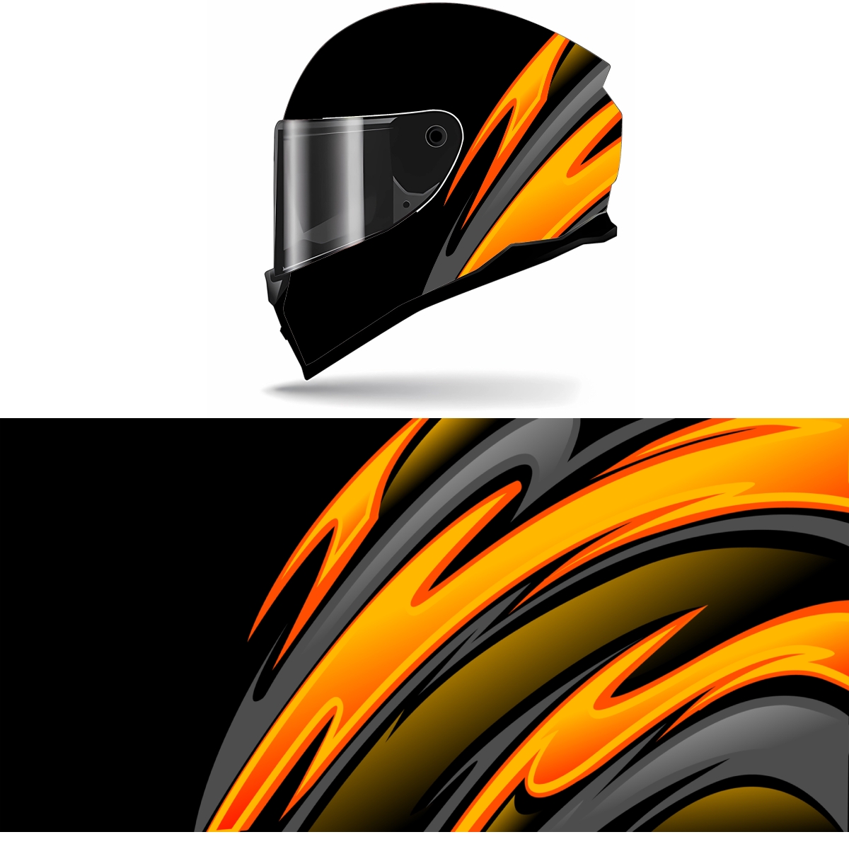 Abstract Yellow Curve Full Hel - Motorcycle Gear Yellow recensione e prezzo