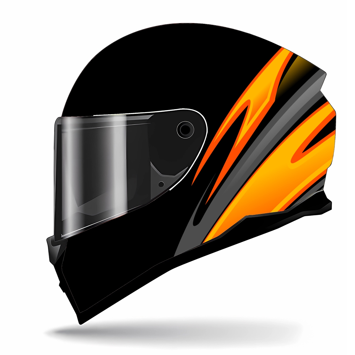 Abstract Yellow Curve Full Hel - Motorcycle Gear Yellow recensione e prezzo