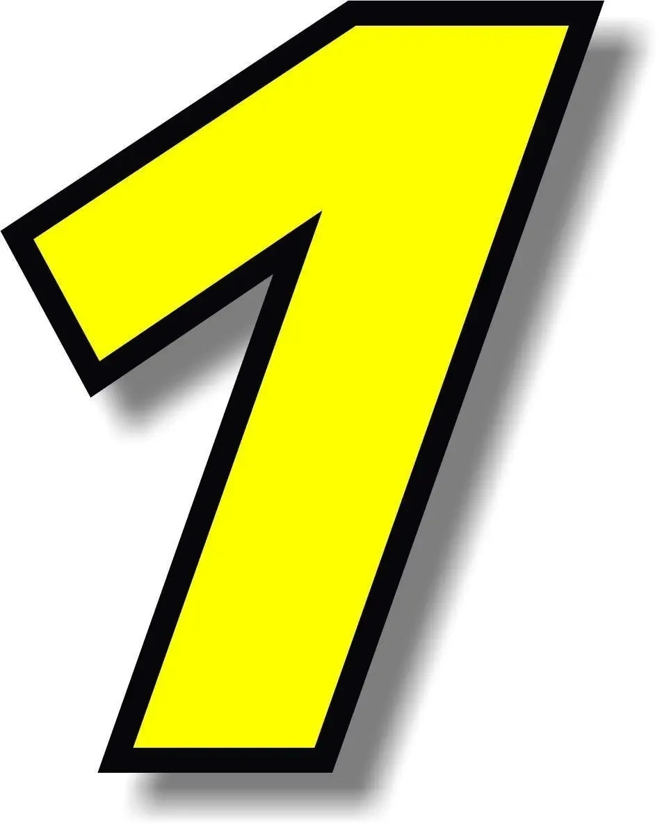 Numeri 0123456789   Adesivo pe - Motorcycle Gear Yellow recensione e prezzo