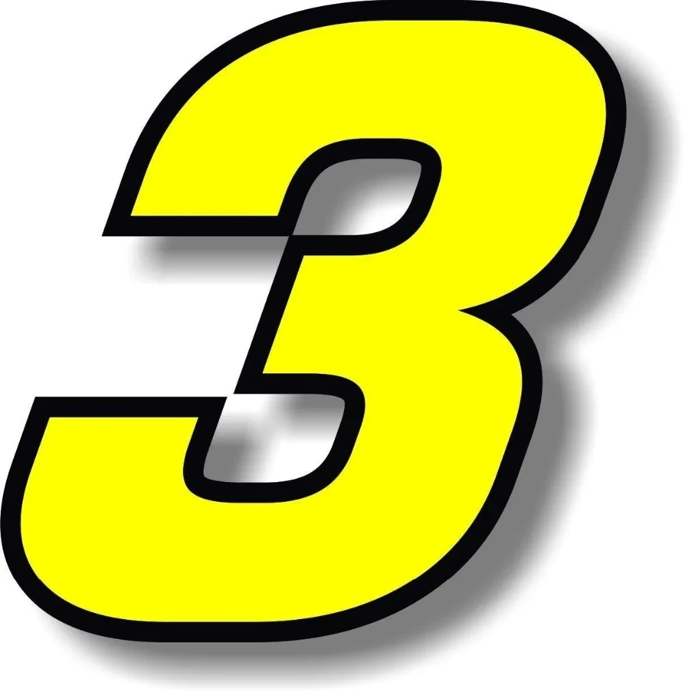 Numeri 0123456789   Adesivo pe - Motorcycle Gear Yellow recensione e prezzo