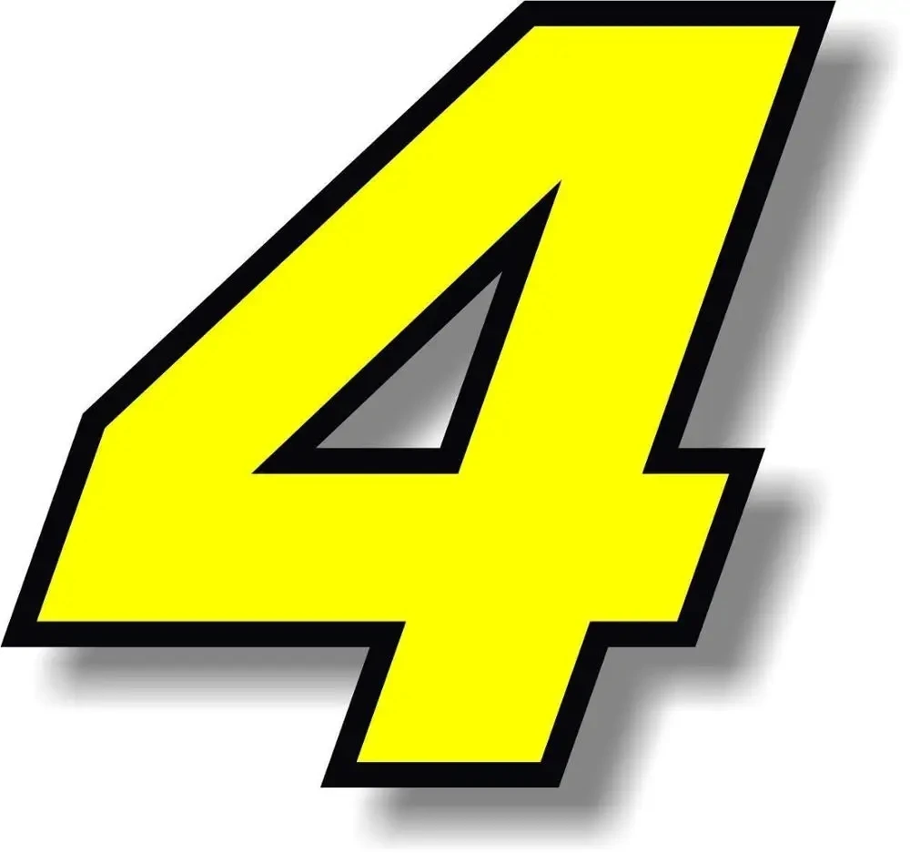 Numeri 0123456789   Adesivo pe - Motorcycle Gear Yellow recensione e prezzo