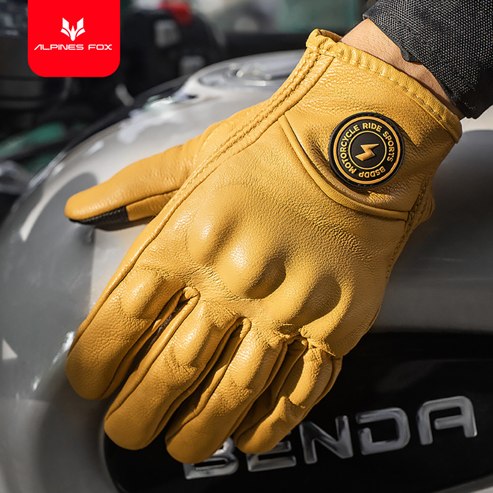 Guanti da moto in pelle retrò  - Motorcycle Gear Fox recensione e prezzo