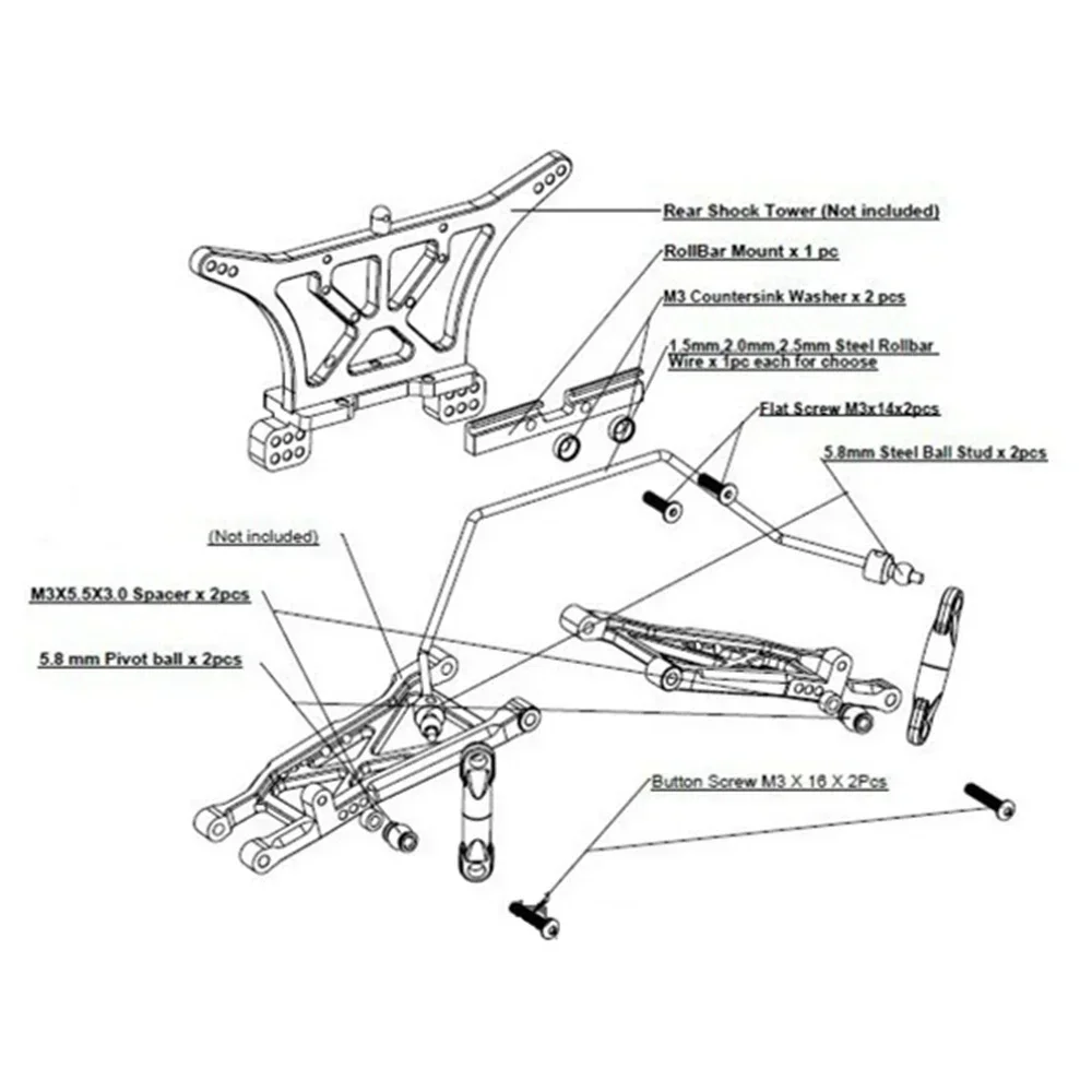 Kit barra antirollio anteriore - Motorcycle Gear Near Me recensione e prezzo